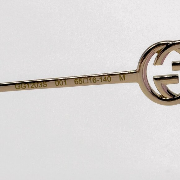 NEW GUCCI SUNGLASSES GG1203S 001 GOLD WOMEN EYEWEAR GUCCI main image 12